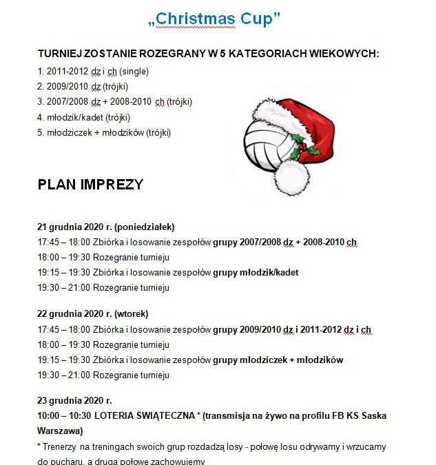 IV Mikołajkowy Turniej Świąteczny – „Christmas Cup”