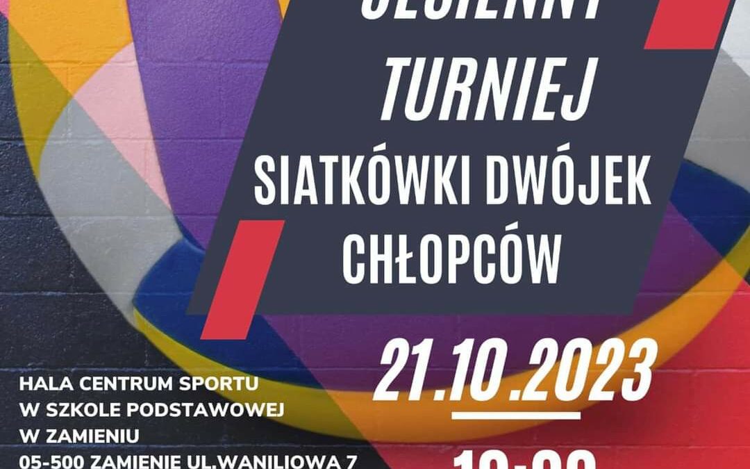 Jesienny Turniej Siatkówki Dwójek Chłopców