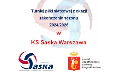 7. czerwca TURNIEJ PIŁKI SIATKOWEJ Z OKAZJI ZAKOŃCZENIA SEZONU 2024/2025