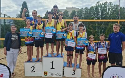 Misrzostwa Mazowsza w minisiatkówce plażowej – bązowy medla dla pary Krzemień/Klepacki U13