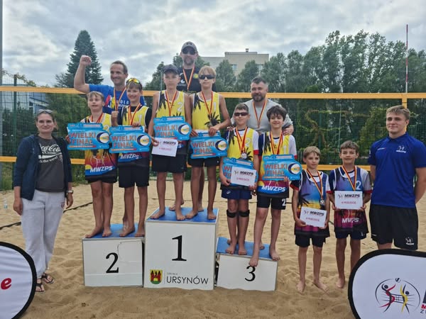 Misrzostwa Mazowsza w minisiatkówce plażowej – bązowy medla dla pary Krzemień/Klepacki U13