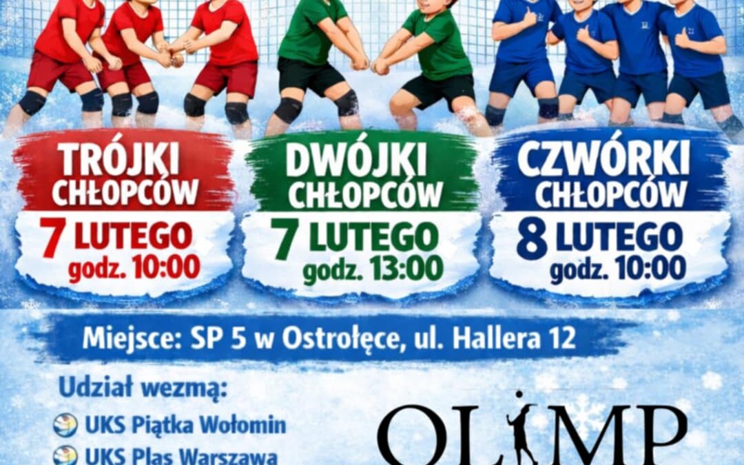 Zimowy turniej minisiatkówki w Ostrołęce – 4ki chłopców (2013/2014)