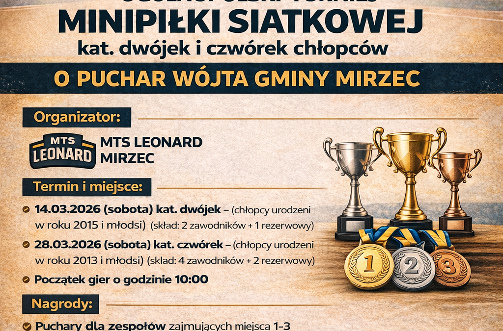 Ogólnopolski Turniej Minisiatkówki w Mircu kat. 4 ch