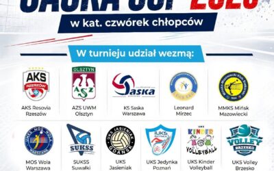Już 20.06.2026R. – Ogólnopolski Turniej Minisiatkówki „SASKA-CUP 2026” w kat. „czwórek” chłopców